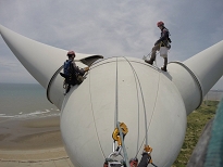 風力發電機葉片、塔柱檢修