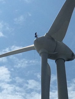 風力發電機葉片、塔柱檢修