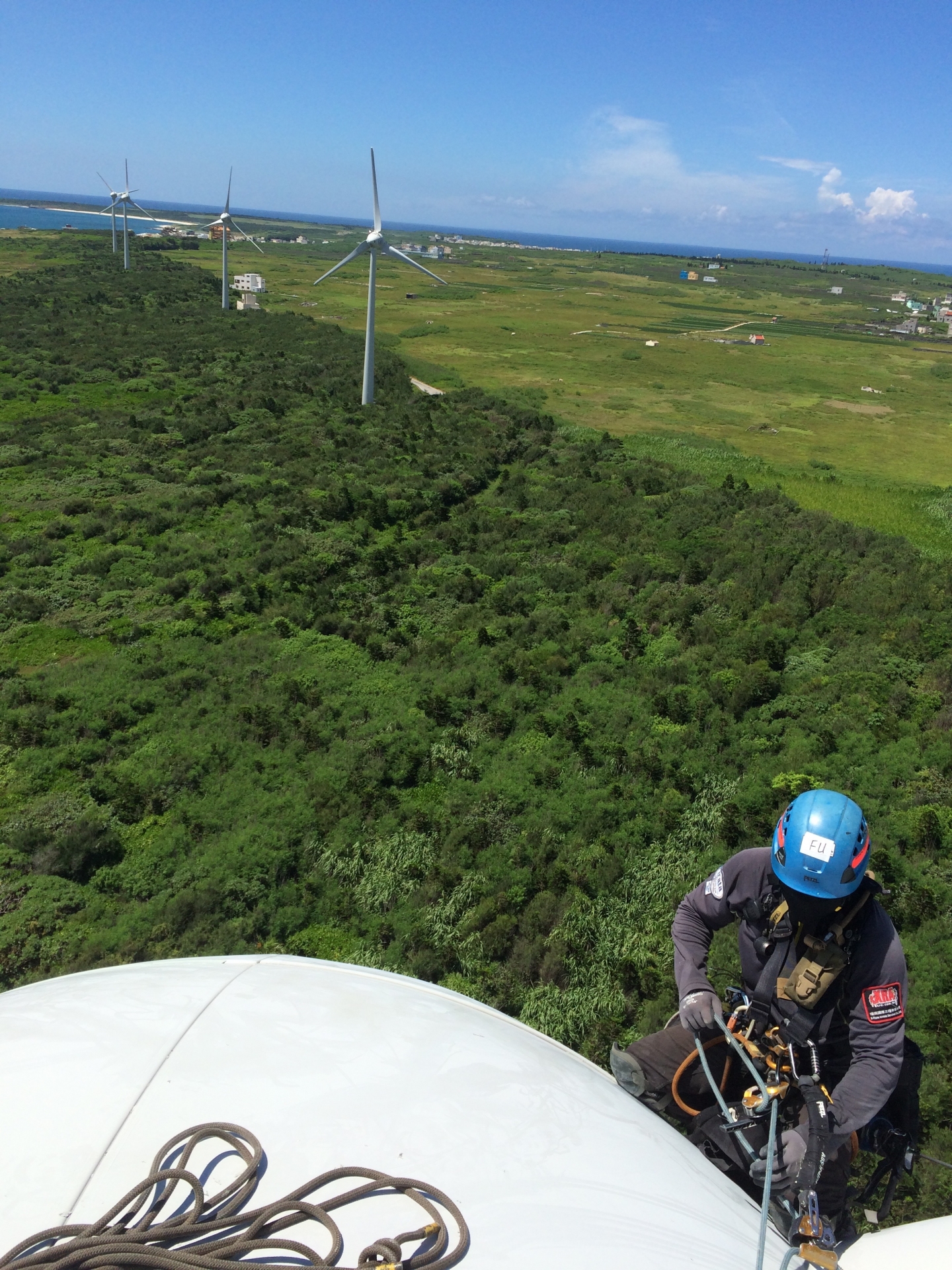 風力發電機葉片、塔柱檢修