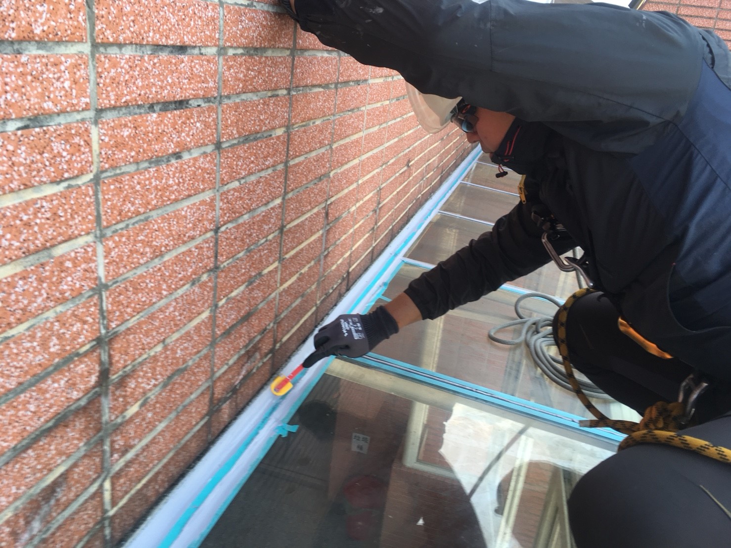 桃園大竹國小天溝清洗及雨遮防漏