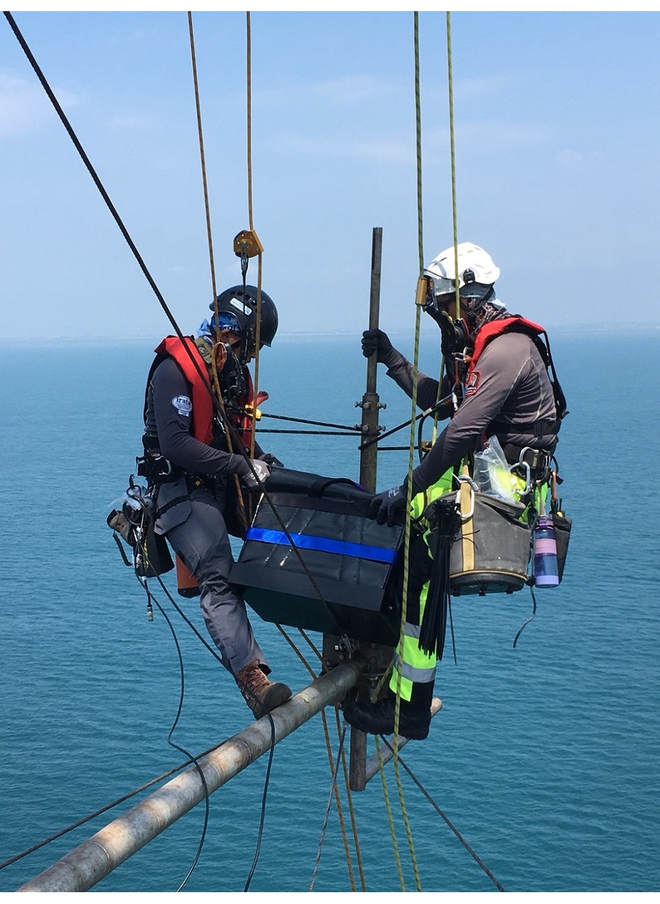 Offshore Met Mast Tower Devices Installation