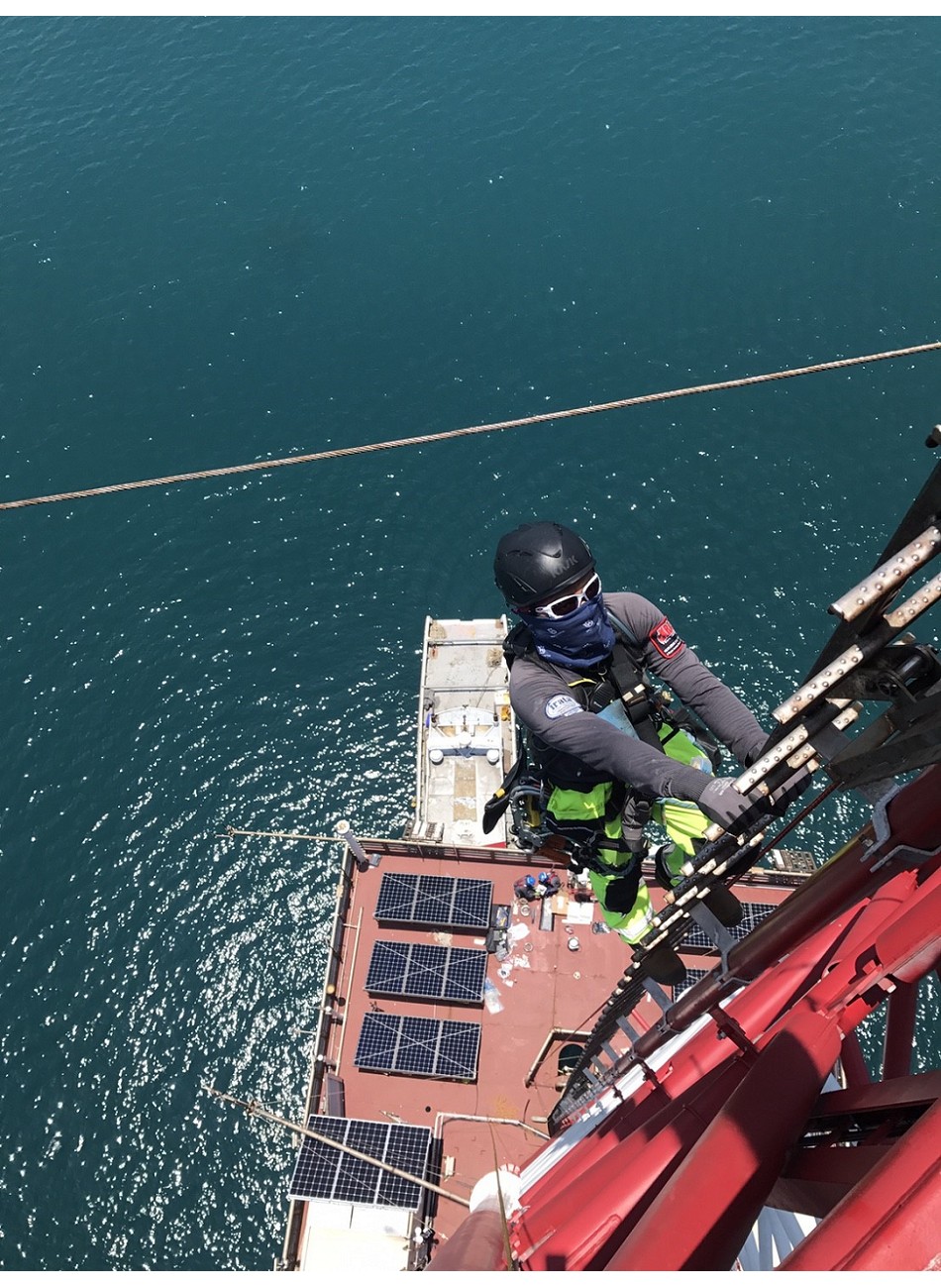 Offshore Met Mast Tower Devices Installation